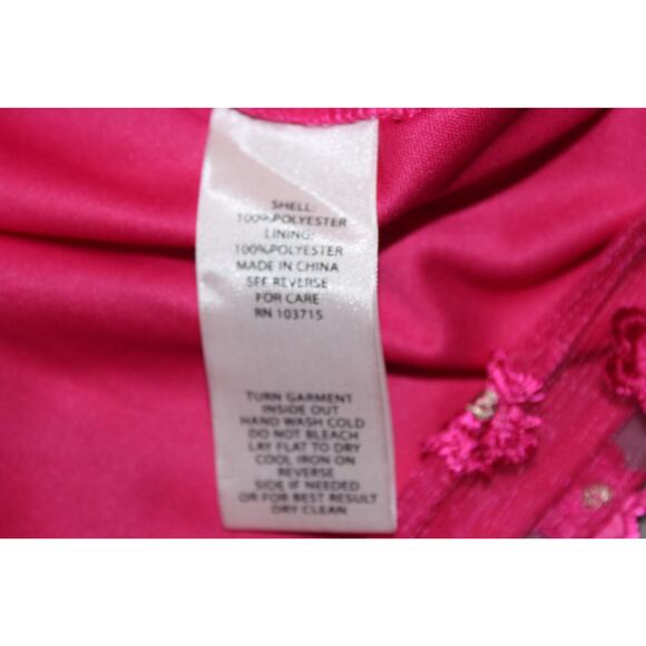 Nanette Lepore Shift Dress Women's 4 Dress Pink Fuschia Floral Lace Daisy Barbie - Picture 5 of 6